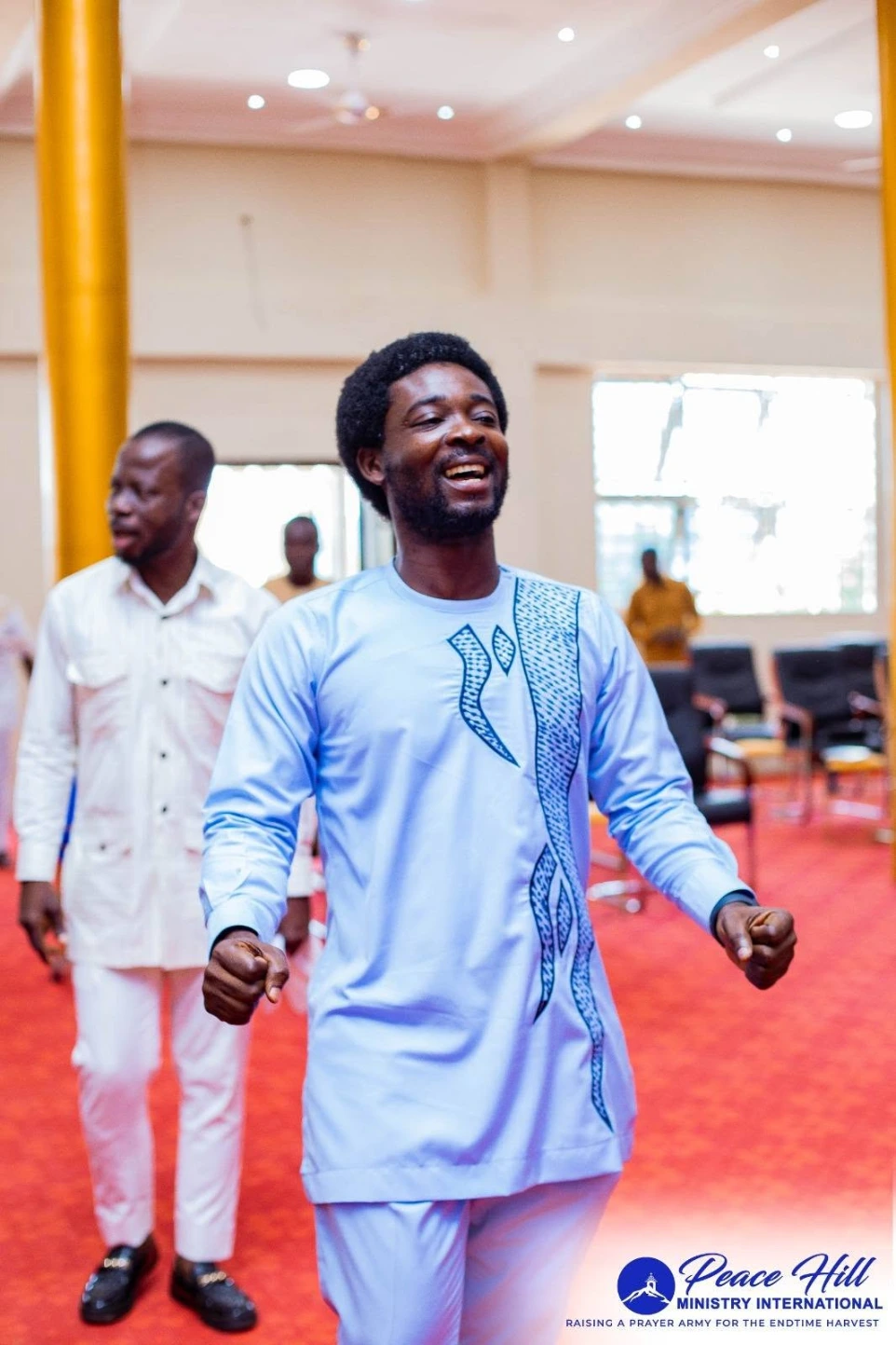 Church member during praise &amp; worship