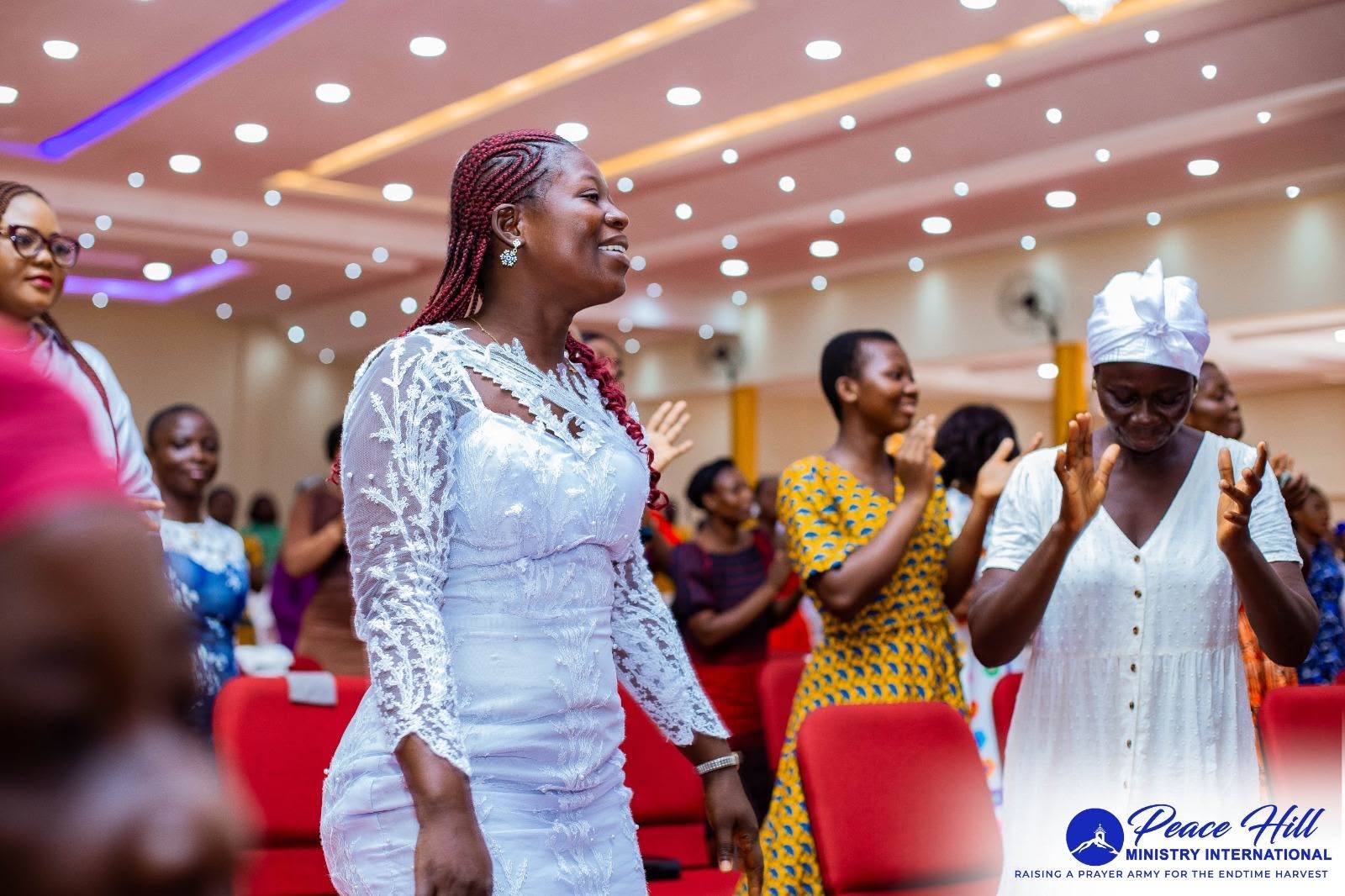 Church member during praise &amp; worship