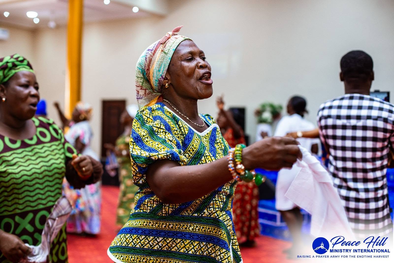 Church member during praise &amp; worship