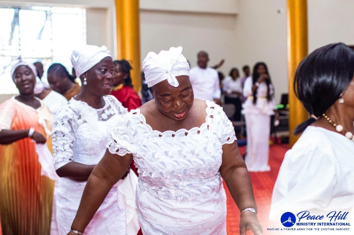 Church member during praise and worship