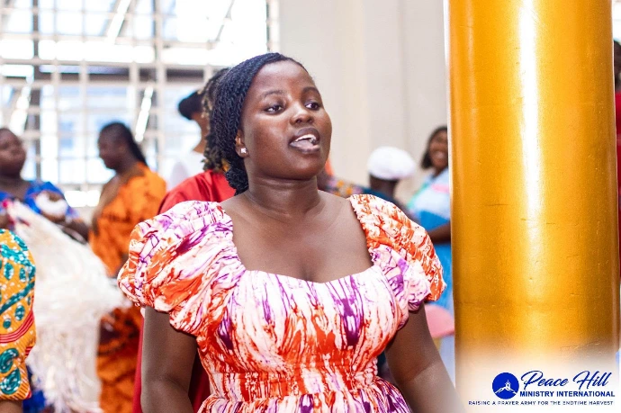 Church member during praise and worship