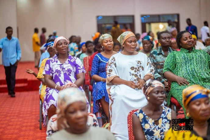 Church member listening to sermon