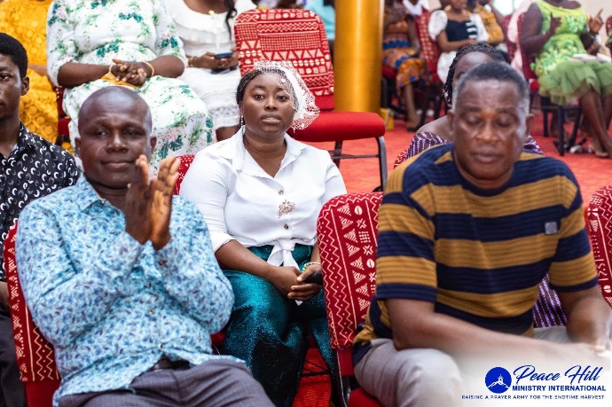 Church member listening to sermon