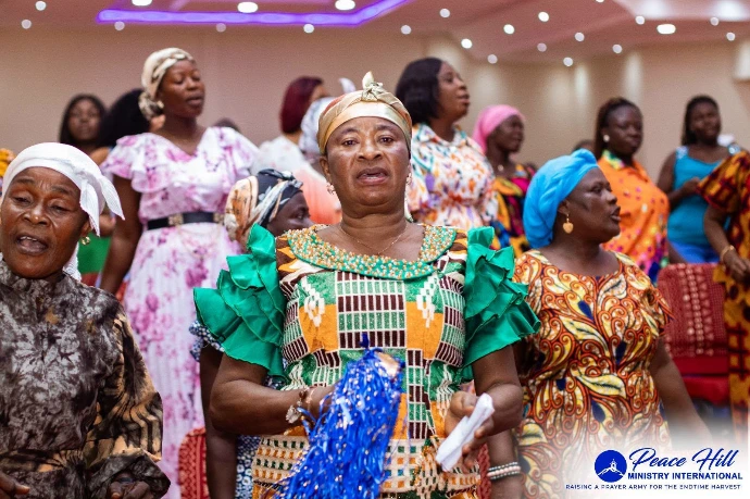 Church member during praise and worship